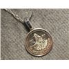 Image 1 : NECKLACE - ROUND.999 SILVER AMERICAN PROSPECTOR ROUND NECKLACE - 1 GRAM ROUND