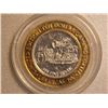 Image 1 : TOKEN - "THE ORLEANS CASINO" $10 GAMING TOKEN - 0.60 OZ OF 0.999 SILVER - BRASS TRIM - ENCAPSULATED