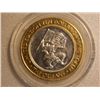 Image 2 : TOKEN - "THE ORLEANS CASINO" $10 GAMING TOKEN - 0.60 OZ OF 0.999 SILVER - BRASS TRIM - ENCAPSULATED
