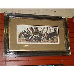 FRAMED LIMITED EDITION PRINT - WAGGIN TAILS - AMY BRACKENBURY - GALLERY ESTIMATE - $450