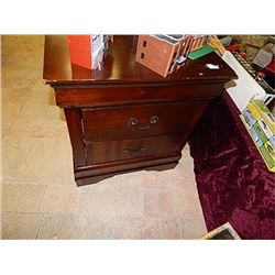NIGHT STAND - NEW - 2 DRAWER - AS-IS ON FRONT RIGHT CORNER - 16 X21 X 24"