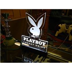 NEW ELECTRIC PLAYBOY ENERGY DRINK SIGN - 8 X 12"