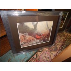 FRAMED PRINT - CARDINAL - MICHAEL DUMAS - GALLERY ESTIMATE - $575