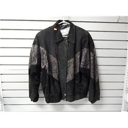 Ladies jacket  - Irene Hill - blk suede/paisley - jacket
