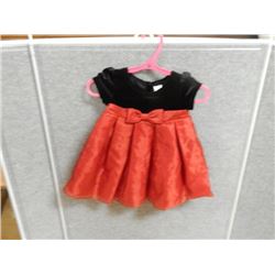 RED/BLACK DRESS - GEORGE - SIZE 3/6MEDIUM - NEVER WORN