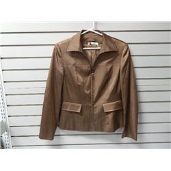 D'Onaz Brown Silky lined dress jacket