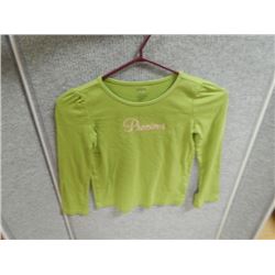 GREEN "PRECIOUS" TOP -GYNBOREE - SIZE 8 - LIKE NEW