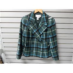 Size 12P JC Hook fully lined wool plaid blazer