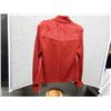 Image 2 : JACKET - COLD WATER CREEK - SUEDE AND SWEATER - RED - SZ L