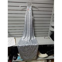 Sz 4 Laundry Halter style lt blue formal gown