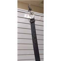 Silver G buckle' black belt - 1-30