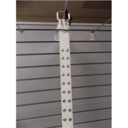 White with Silver buckle holes  1-38"