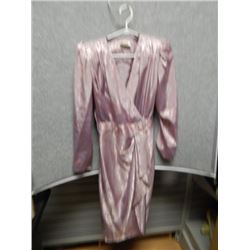 DRESS - LADIES - MAUVE - ORITE - SIZE 7/8 - 2 TONE RETRO