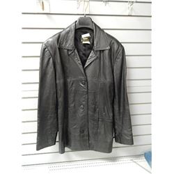 Sz 4 Pelle black leather jacket