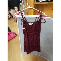 SZ 12P BEECHER BROOK BURGUNDY DRESS