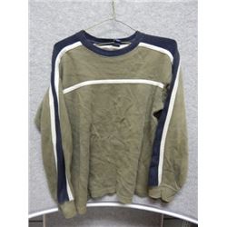 SHIRT CHILDREN - GAP KIDS - GREEN WITH BLUE AND WHITE STRIP SHIRT - SIZE XL (12)