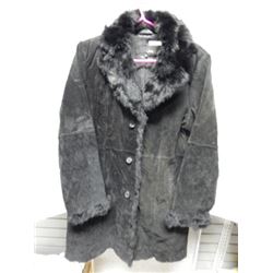 JACKET WOMANS - UTEX - BLACK GENUINE LEATHER JACKET - SIZE L