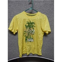 SHIRT CHILDREN - GEORGE - YELLOW SHIRT WITH VAN PALM TREE DESIGN - SIZE L (14)