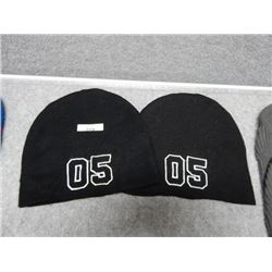 TOQUE - FUBU - BLACK WITH WHITE "05" STITCHING - SIZE (NOT LISTED ON TAG) - 2 PEICE LOT