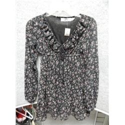 WOMANS - SO CAL - BLACK WITH FLOWER PRINT - SIZE S