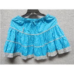 WOMANS  - EPIC THREADS - BLUE WITH SILVER SUNS AND SEQUINES - SIZE L