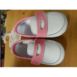 SHOES - NEW - CHILD'S - JOE -  PINK AND WHITE  - SIZE 4