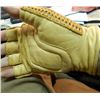Image 2 : LEATHER & KNITTED FINGERLESS GLOVES - MEDIUM - 1PR LEATHER & KNITTED FINGERLESS GLOVES - MEDIUM - 1 