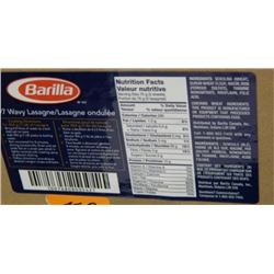 10 LB. BOX OF BARILLA LASAGNA NOODLES - 397 WAVY - BB JAN 2017