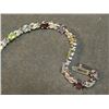 Image 2 : BRACLET - 6.5STW MULTI-GEMSTONE & DIAMOND BRACLET - AMETHYST, AQUAMARINE, PERIDOT, GARNET AND CITRIN