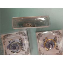 NEW NEO MAGNETIC RINGS - 3 PER LOT - ASSORTED