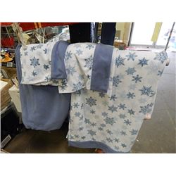 FLEECE QUEEN BED SET - FITTED, FLAT & 2 PILLOW CASES - WILLY WILLY SOFT!!!