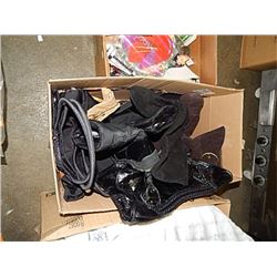 BOX ASSORTED PURSES AND SHOES