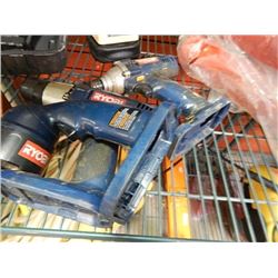 RYOBI FLASHLITE, 2 DRILLS - NO BATTERIES NO CHARGER