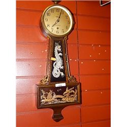 RETRO DRAGON WALL CLOCK W/KEY