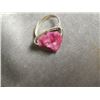 Image 1 : RING - HAND CRAFTED CUSTOM DESIGNED SOLITAIRE - PINK DRUZY SET IN STERLING SILVER - RETAIL~$275