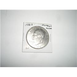 1976-D LAST YEAR-EISENHOWER "IKE" US DOLLAR NICE EARLY AU HIGH GRADE DOLLAR*!! COIN CAME OUT OF ESTA