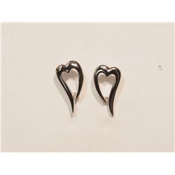 STERLING SILVER RHODIUM PLATED HEART DESIGN