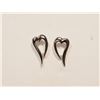 Image 1 : STERLING SILVER RHODIUM PLATED HEART DESIGN