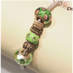 STERLING SILVER PANDORA STYLE PERSONA BRACELET