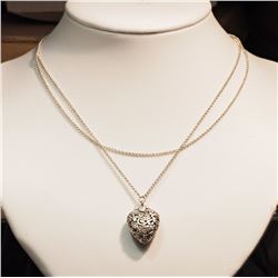 STERLING SILVER HEART-SHAPED NECKLACE COMES