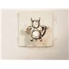 Image 1 : STERLING SILVER CAT CUBIC ZIRCONIA RING