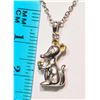 Image 2 : STERLING SILVER DIAMOND MOUSE PENDANT