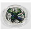 Image 1 : MARVEL "HULK" 999 SILVER 1-OZ COLLECTIBLE COIN