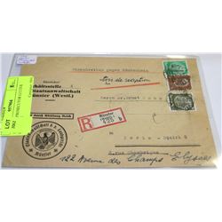 1935 NAZI PROSECUTOR LETTER ENVELOPE