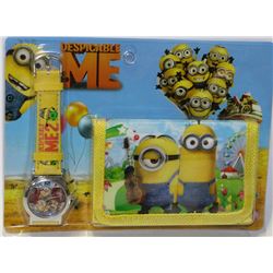 DISPICABLE ME WATCH AND WALLET SET