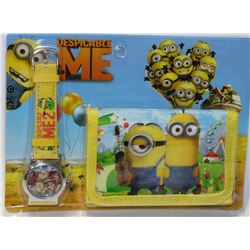 DISPICABLE ME WATCH AND WALLET SET