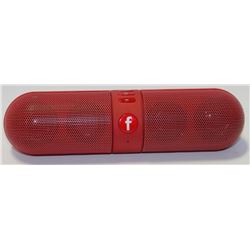 PILL - SHAPED BLUETOOTH SPEAKER (RED)
