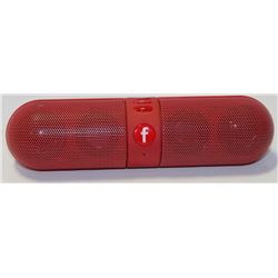 PILL - SHAPED BLUETOOTH SPEAKER (RED)