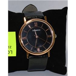 BOAMIGO MENS WATCH WITH BLACK STRAP