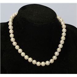 KREMENTZ STERLING 925 SILVER 17" PEARL NECKLACE